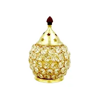 Decorative Brass Diya for Pooja-thumb1