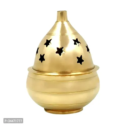 Decorative Brass Diya for Pooja-thumb0