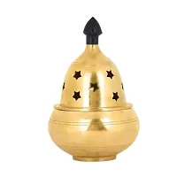 Decorative Brass Diya for Pooja-thumb1