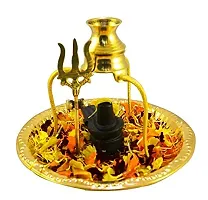 Marble Stone Shiva Lingam Set Stand and Abhishek Lota Kalash-thumb3