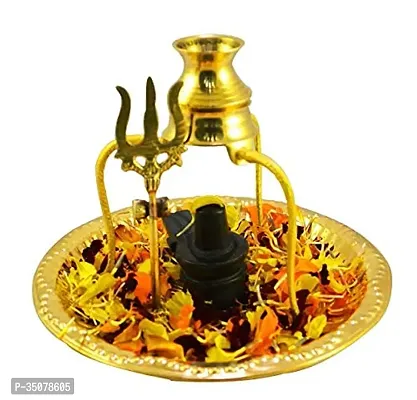 Marble Stone Shiva Lingam Set Stand and Abhishek Lota Kalash-thumb4