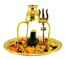 Marble Stone Shiva Lingam Set Stand and Abhishek Lota Kalash-thumb4