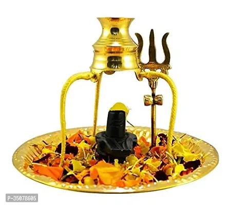 Marble Stone Shiva Lingam Set Stand and Abhishek Lota Kalash-thumb5