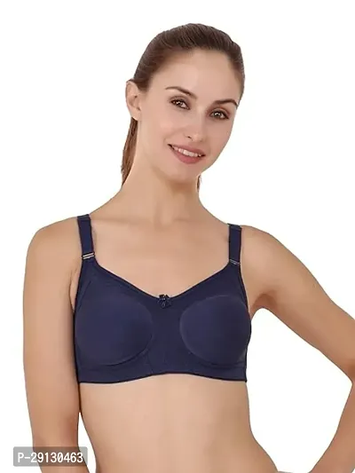 Classic Cotton Hosiery Solid Bra for Women-thumb0