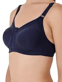 Classic Cotton Hosiery Solid Bra for Women-thumb3