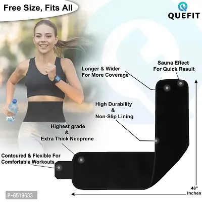 Slimming Belt for Stomach Fitness Belt For Exercise, Workout For Men And Women (Pack Of 1, Sky Blue)-thumb5