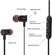 Bluetooth Neckband Magnet Wireless Stereo Earphones Bluetooth with Mic Noise Cancelling Headsets Compatible with All Android Smartphones-thumb3