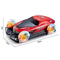 Toys for Kids Battery Operated Defrom Flying Car with Sound  Light Bump N Go Function Rotating Four-Wheel Toys-thumb1