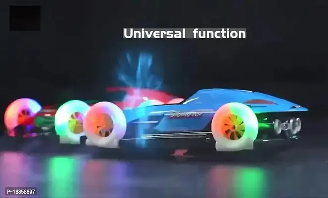 Toys for Kids Battery Operated Defrom Flying Car with Sound  Light Bump N Go Function Rotating Four-Wheel Toys-thumb3