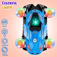 Toys for Kids Battery Operated Defrom Flying Car with Sound  Light Bump N Go Function Rotating Four-Wheel Toys-thumb4