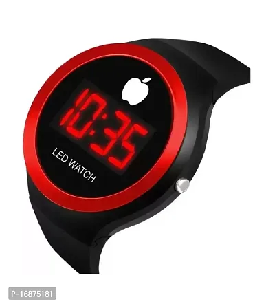 Digital Sports Led  Watch (Red Dial Black Color Strap)-thumb2