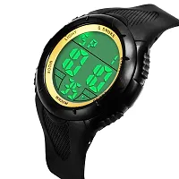 Digital Men's Watch (Black Colored Strap).-thumb1