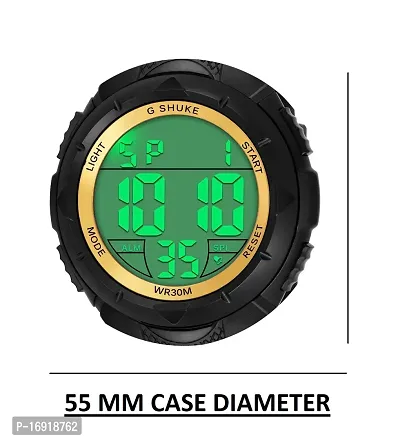 Digital Men's Watch (Black Colored Strap).-thumb3