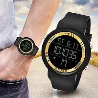 Multi Function Time Day and Date  Sports Digital Watch With Golden Touch-thumb3