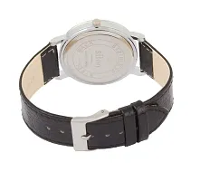 Analog Men's Watch (White Dial Black Colored Strap)-thumb2
