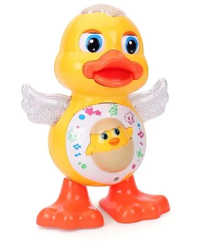 Walking Funny Toy For Kids;  Colorful Cartoon Tricycle, Dancing Duck