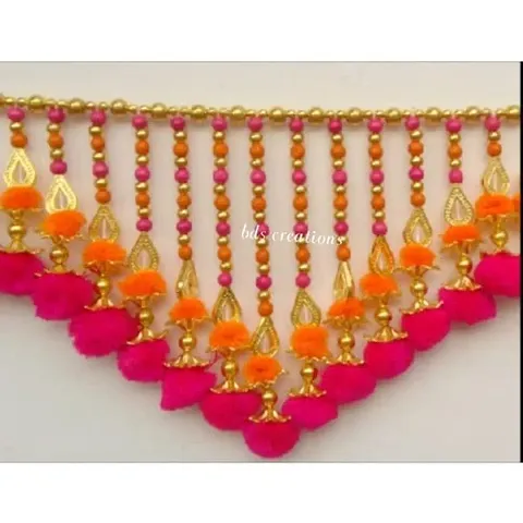 BDS CREATIONS door hanging 011 Multicolor Small Bell Door Bandarwar, Hanging Toran for Diwali  Festival Decoration