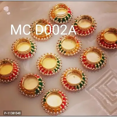 BDS CREATIONS Decorative Diya Candle Holder Diwali Diya, for Home Decoration Gifting Pack of- 6-thumb2