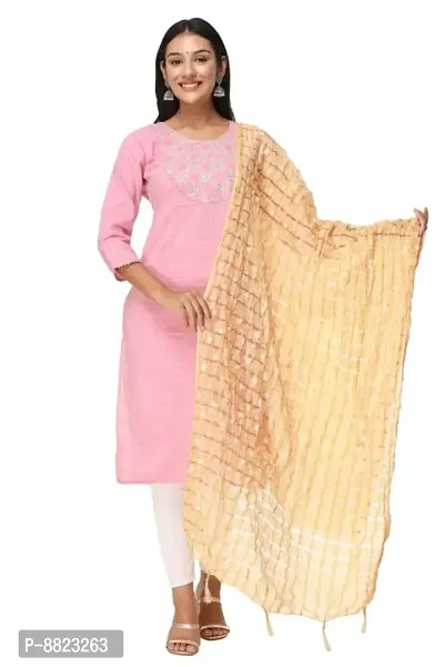 Party Wear Cotton Kurti Pant With Dupatta