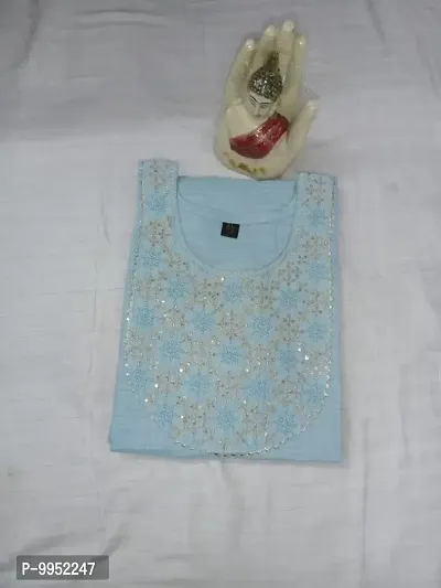 Trending designer cotton embroidered kurti-thumb2