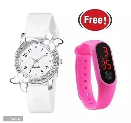 Stylish Multicoloured Silicone Analog Watches For Women Combo-thumb0