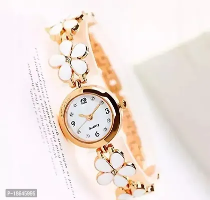 Stylish Golden Silicone Analog Watches For Women Combo-thumb0