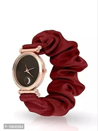 Stylish Maroon Silicone Analog Watches For Women Combo