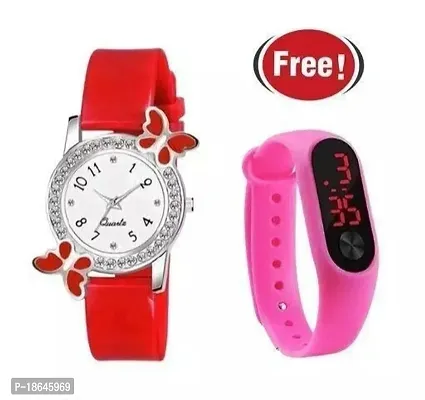 Stylish Multicoloured Silicone Analog Watches For Women Combo