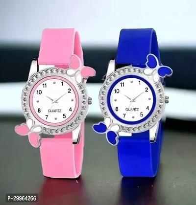 Stylish Analog Watch for Women Pack of 2-thumb0