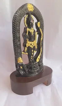 Aluminum Metal Ram Lalla Idol Ayodhya with Mdf Base Murti Statue-thumb2