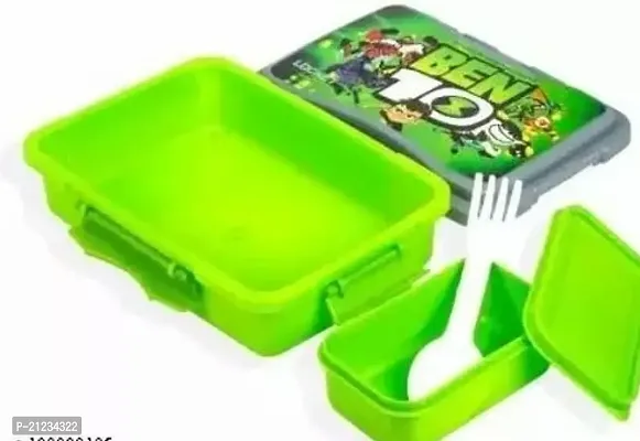 G KING CLASSIC CARTOON BEN 10 KIDS LUNCH BOX 1 Containers Lunch Box (GREEN)-thumb0
