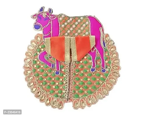 Laddu Gopal Bal Krishna Poshak Cow Style Dress of Kanha Ji-thumb0