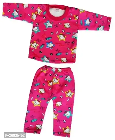 Stylish Pink Acrylic T-Shirts with Pyjamas For Boys-thumb0