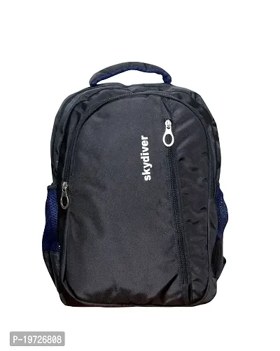 Skydiver black  backpack for men and boys-thumb0