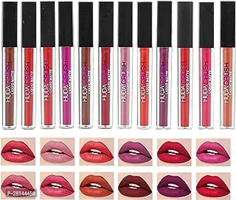 Cute Pop Matte Lipstick, Waterproof, Smudgeproof, 3.5gm Each, Multicolor (Pack of 12)-thumb0