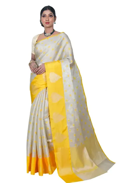 New In Art Silk Saree with Blouse piece 