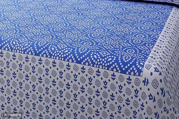 Comfortable Cotton Printed Double Bedsheet With 2 Pillow Covers-thumb2