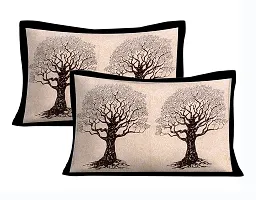 Stylish Cotton Printed Double Bedsheet with Pillow Covers-thumb3