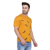 Men's Cotton Blend Half Sleeves Printed T Shirt-thumb2