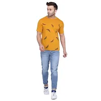 Men's Cotton Blend Half Sleeves Printed T Shirt-thumb3