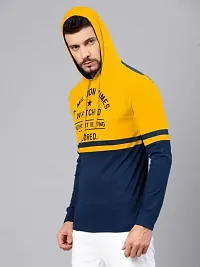 Yellow Polycotton T-shirt For Men-thumb2