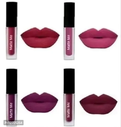 Matte me lipstick (Combo of 4)-thumb0