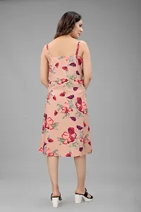 Classic Crepe Printed Dress for Women-thumb1