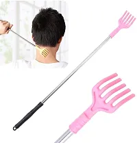 RNY Handy Back Scratcher Manual Massager with Nonslip Handle 15.7 Long for Stress Relief, Green - 2 PCS-thumb1