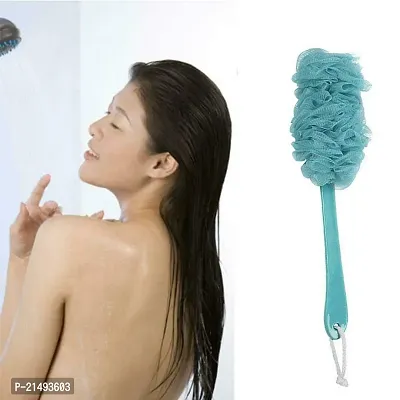 RNY Loofah Back Scrubber for Shower, Long Handle Bath Sponge Shower Brush, Soft Nylon Mesh Back Cleaner Washer, Body Bath Brush for Women and Men (Color may vary)- 1 pc-thumb4