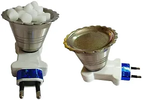 RNY Kapoor Dani Incense Stick Direct Plug Camphor Electrical dhoop dani puja Stand dani bakhoor Ceramic Loban,Bakhoor,Oudh,Agarbatti Burning Charcoal Aroma Oil Burner - 1 PC.MODEL-01-thumb3