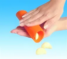 RNY Silicone Magic Garlic Peeler Rubber (Silicone) Garlic Peeler Roller (Colour May Very)-Value Pack of - 2 pcs-thumb1