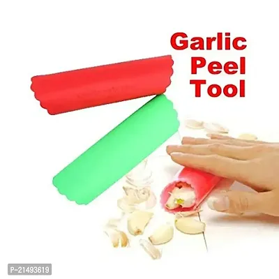 RNY Silicone Magic Garlic Peeler Rubber (Silicone) Garlic Peeler Roller (Colour May Very)-Value Pack of - 2 pcs-thumb4