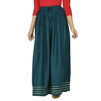 Vanya Long Designer Skirt for Women Gota Lase (Free-Size) (Dark Green)-thumb3