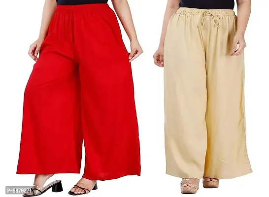 Vanya Plus Size Palazzo Trousers for Women (3XL, 4XL and 5XL)